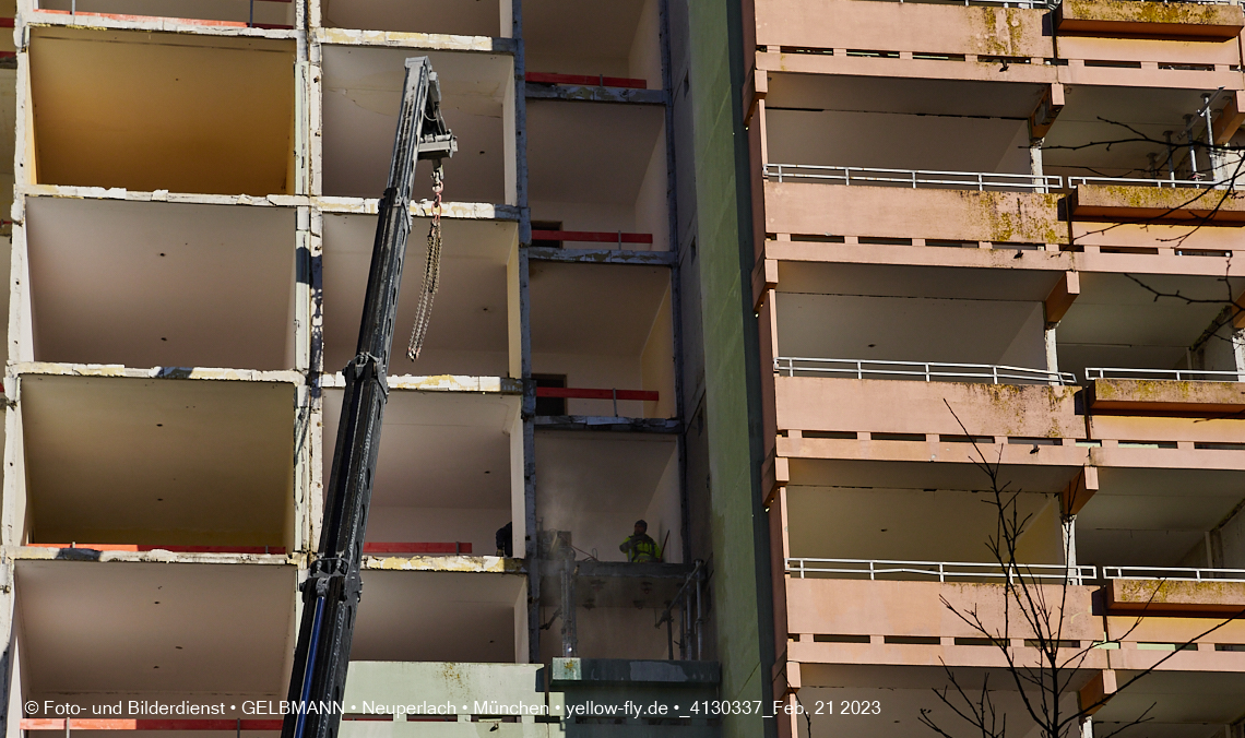 21.02.2023 -  Mega-Sanierung in der Kurt-Eisner-Straße in Neuperlach